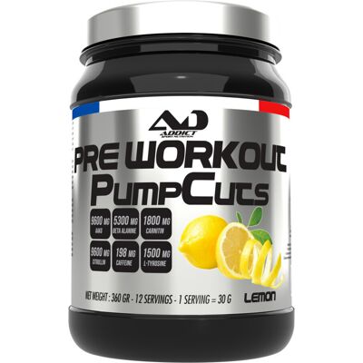 Pump Cuts (360g) - Citron - Addict Sport Nutrition - 360 G - Publicité Pump Cuts (360g) - Citron - Addict Sport Nutrition - 360 G - Publicité