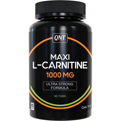 QNT Maxi L Carnitine 1000mg Comprimés Énergie & Brûleur de Graisse - 90 unités - Publicité QNT Maxi L Carnitine 1000mg Comprimés Énergie & Brûleur de Graisse - 90 unités - Publicité