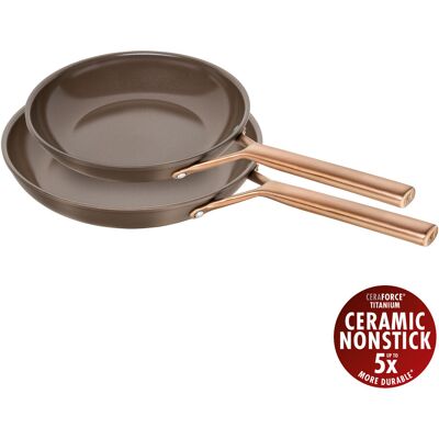ZWILLING Milano 2-pcs, Set de poêles, Brun - Publicité ZWILLING Milano 2-pcs, Set de poêles, Brun - Publicité