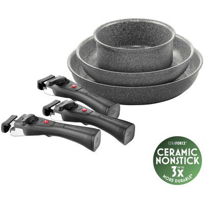 Ensemble Ballarini Torre de 2 poêles et casserole 16cm - Ustensiles de cuisine - Publicité Ensemble Ballarini Torre de 2 poêles et casserole 16cm - Ustensiles de cuisine - Publicité