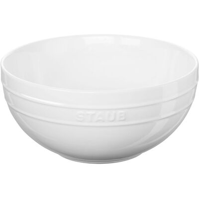 Staub Ceramique Bol Blanc 24cm - Bol de Cuisine - Publicité Staub Ceramique Bol Blanc 24cm - Bol de Cuisine - Publicité