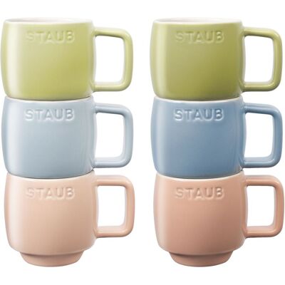 Staub Céramique 100ml Set de 6 Tasses - Publicité Staub Céramique 100ml Set de 6 Tasses - Publicité