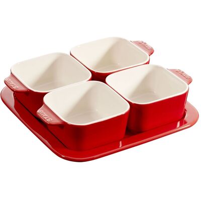 Staub Ceramique Service à hors-d'œuvre 5-pcs - Publicité Staub Ceramique Service à hors-d'œuvre 5-pcs - Publicité