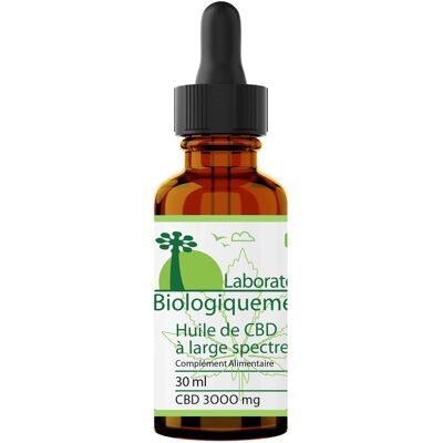 BAOMIX Huile de CBD bio à large spectre 3000 mg - Publicité BAOMIX Huile de CBD bio à large spectre 3000 mg - Publicité