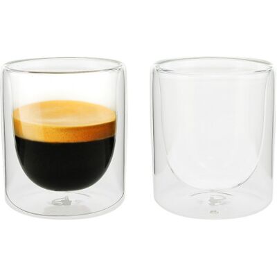 Verres double paroi PYLANO Espresso 10 cl - MILA - par 2 - Publicité Verres double paroi PYLANO Espresso 10 cl - MILA - par 2 - Publicité