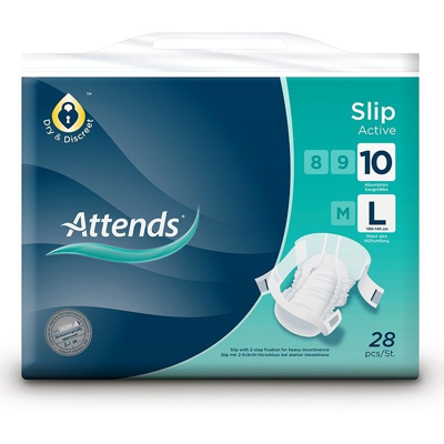 ATTENDS Slip Active 10 Large - Publicité ATTENDS Slip Active 10 Large - Publicité