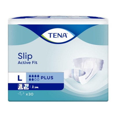 Tena Slip Active Fit Plus Large - Publicité Tena Slip Active Fit Plus Large - Publicité