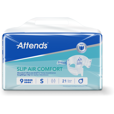 Attends Slip Air Comfort 9 Small - Publicité Attends Slip Air Comfort 9 Small - Publicité