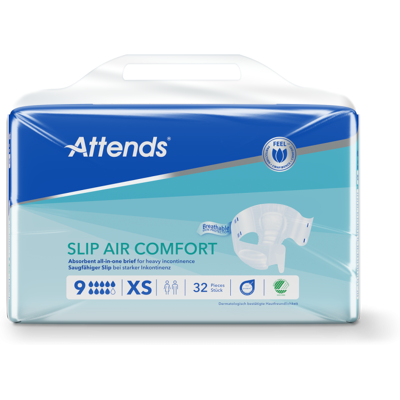Attends Slip Air Comfort 9 XS - Publicité Attends Slip Air Comfort 9 XS - Publicité