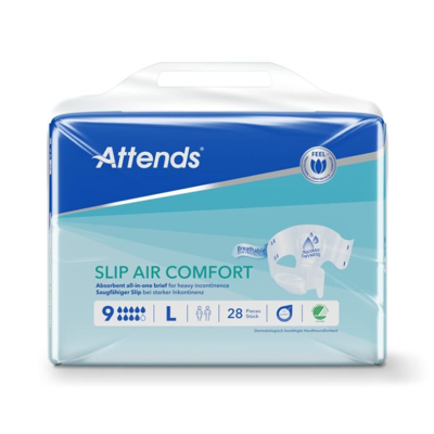 Attends Slip Air Comfort 9 Large - Publicité Attends Slip Air Comfort 9 Large - Publicité