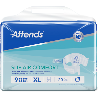 Attends Slip Air Comfort 9 XL - Publicité Attends Slip Air Comfort 9 XL - Publicité