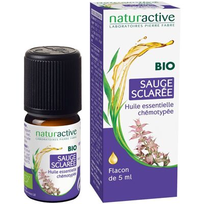 Naturactive Huile Essentielle de Sauge Sclarée Bio - Huile Essentielle - Publicité Naturactive Huile Essentielle de Sauge Sclarée Bio - Huile Essentielle - Publicité
