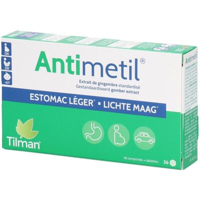 Tilman Antimetil Soulagement au Gingembre - Comprimés - Publicité Tilman Antimetil Soulagement au Gingembre - Comprimés - Publicité