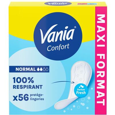 JOHNSON&JOHNSON SANTE BEA Vania Confort Normal Fresh 56 pc(s) Serviette hygienique - Publicité JOHNSON&JOHNSON SANTE BEA Vania Confort Normal Fresh 56 pc(s) Serviette hygienique - Publicité