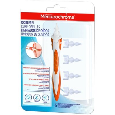 Mercurochrome Cure-Oreilles + Embouts Interchangeables - Soin Personnel - Publicité Mercurochrome Cure-Oreilles + Embouts Interchangeables - Soin Personnel - Publicité