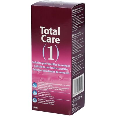 Blink Total Care 1 All-In-One Solution pour lentilles de contact + Etui à lentilles 240 ml Solution De Conservation Et De Nettoyage - Publicité Blink Total Care 1 All-In-One Solution pour lentilles de contact + Etui à lentilles 240 ml Solution De Conservation Et De Nettoyage - Publicité
