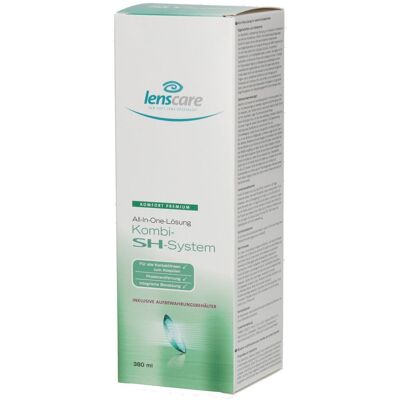 Système combiné Lenscare SH + 1 récipient 380 ml Solution(S) - Publicité Système combiné Lenscare SH + 1 récipient 380 ml Solution(S) - Publicité