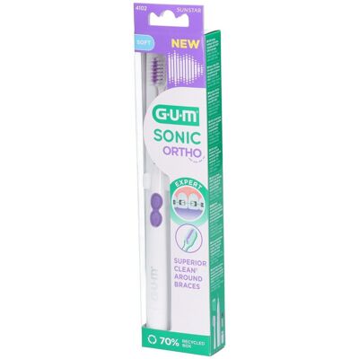 GUM Sonic Ortho Brosse à Dents - Publicité GUM Sonic Ortho Brosse à Dents - Publicité