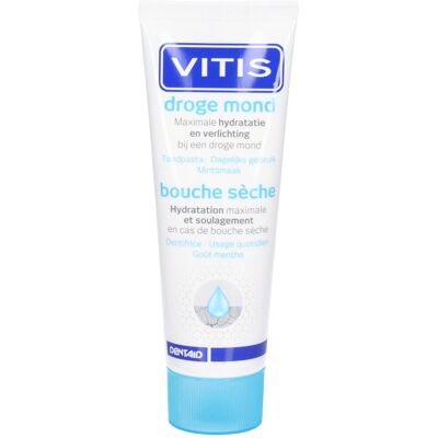 Vitis Dentifrice Bouche Sèche 75 ml Dentifrice(S) - Publicité Vitis Dentifrice Bouche Sèche 75 ml Dentifrice(S) - Publicité