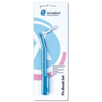 Hager Pharma GmbH MIRADENT Kit de Brossettes interdentaires - Bleu transparent - Publicité Hager Pharma GmbH MIRADENT Kit de Brossettes interdentaires - Bleu transparent - Publicité