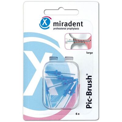 Hager MIRADENT Modèle PIC-Brush Grand Bleu Brossette Interdentaire - Publicité Hager MIRADENT Modèle PIC-Brush Grand Bleu Brossette Interdentaire - Publicité