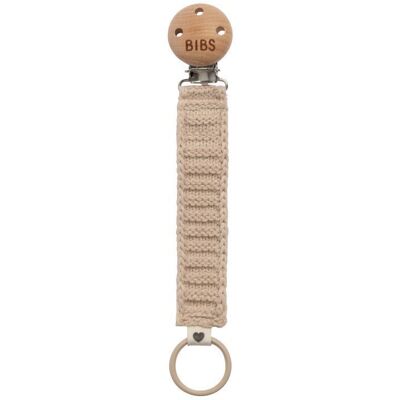 BIBS Vanille Attache-Sucette Tricotée - Accessoires Bébé - Publicité BIBS Vanille Attache-Sucette Tricotée - Accessoires Bébé - Publicité