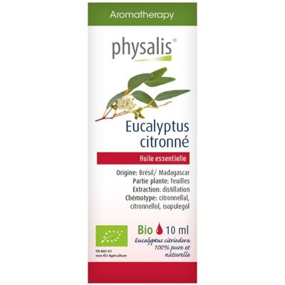 Physalis Eucalyptus Citronné - Huile Essentielle - 10 ml - Publicité Physalis Eucalyptus Citronné - Huile Essentielle - 10 ml - Publicité