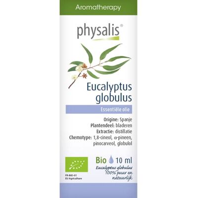 Physalis® Eucalyptus Globulus Huile Essentielle Bio 10 ml Huile - Publicité Physalis® Eucalyptus Globulus Huile Essentielle Bio 10 ml Huile - Publicité