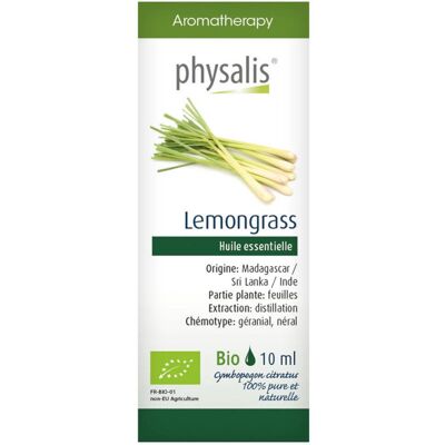Physalis® Lemongrass Huile Essentielle Bio 10 ml Huile - Publicité Physalis® Lemongrass Huile Essentielle Bio 10 ml Huile - Publicité