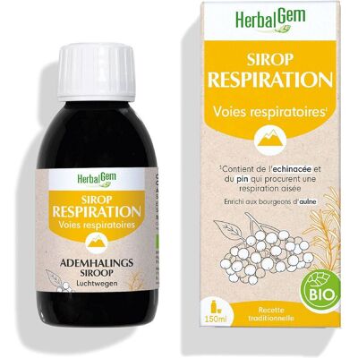 Herbalgem Sirop Respiration 150 ml Sirop Pour La Toux - Publicité Herbalgem Sirop Respiration 150 ml Sirop Pour La Toux - Publicité