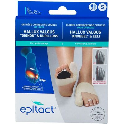 Epitact - Orthèse corrective double Taille S Pied gauche - Taille S - Publicité Epitact - Orthèse corrective double Taille S Pied gauche - Taille S - Publicité