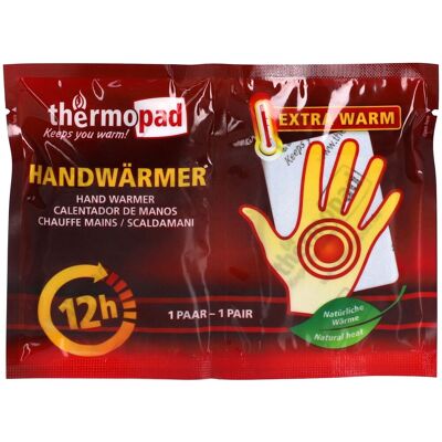 thermopad® Chauffe-mains 1 pc(s) Coussin Chauffant - Publicité thermopad® Chauffe-mains 1 pc(s) Coussin Chauffant - Publicité