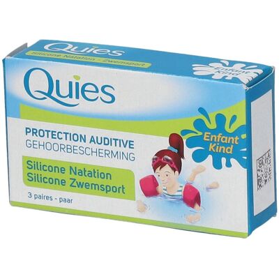 Quies silicone bouchons auriculaire natation enfants 6 pc(s) Bouchons D'Oreille - Publicité Quies silicone bouchons auriculaire natation enfants 6 pc(s) Bouchons D'Oreille - Publicité