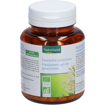 Naturland Reine des Prés Bio 75 Végécaps - Complément alimentaire bio pour la flexibilité - Publicité Naturland Reine des Prés Bio 75 Végécaps - Complément alimentaire bio pour la flexibilité - Publicité