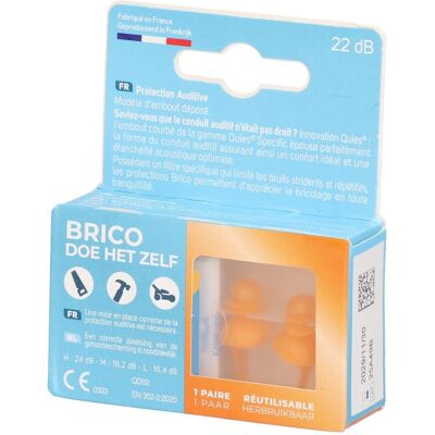 Quies Specific Brico 1 pc(s) Bouchons D'Oreille - Publicité Quies Specific Brico 1 pc(s) Bouchons D'Oreille - Publicité