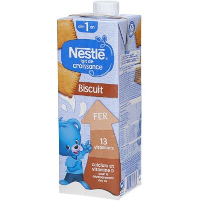 Nestlé® Lait De Croissance 1 Biscuits 1 l Lait - Publicité Nestlé® Lait De Croissance 1 Biscuits 1 l Lait - Publicité