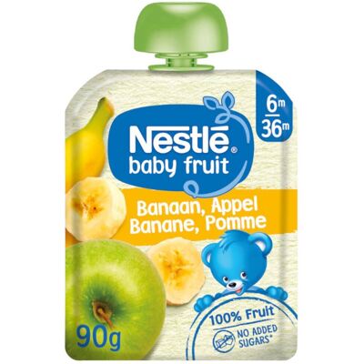 Nestlé® NaturNés® Banane-Pomme 90 g Jus - Publicité Nestlé® NaturNés® Banane-Pomme 90 g Jus - Publicité