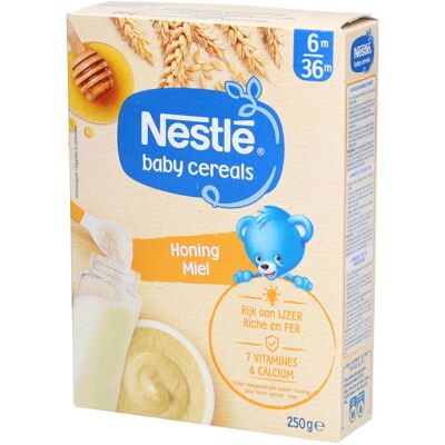 Nestlé® Baby Cereals Miel 250 g Purée - Publicité Nestlé® Baby Cereals Miel 250 g Purée - Publicité