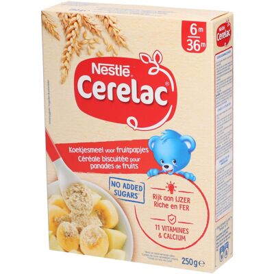 Nestlé® Cerelac® Dès 4 mois 250 g Purée - Publicité Nestlé® Cerelac® Dès 4 mois 250 g Purée - Publicité