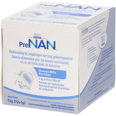 Nestlé® PreNAN Human Milk Fortifier 72x1 g Sachet(S) - Publicité Nestlé® PreNAN Human Milk Fortifier 72x1 g Sachet(S) - Publicité