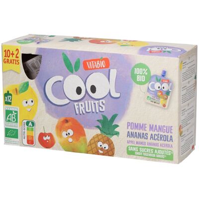 Babybio Mangue Pomme Ananas - Sachet de Fruits - Publicité Babybio Mangue Pomme Ananas - Sachet de Fruits - Publicité