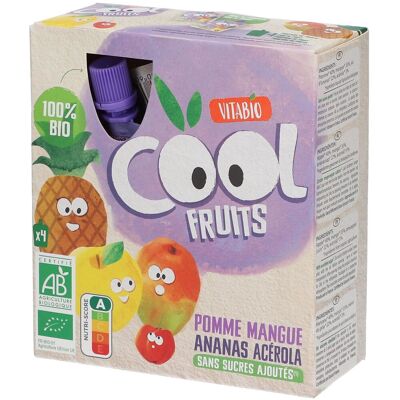 Babybio Bio Sachet Fruits Cool Pomme-Mangue-Ananas - Collations pour bébé - Publicité Babybio Bio Sachet Fruits Cool Pomme-Mangue-Ananas - Collations pour bébé - Publicité