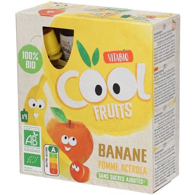 Vitabio Sachet de Purée de Fruits Pomme-Banane - Purée de Fruits - Publicité Vitabio Sachet de Purée de Fruits Pomme-Banane - Purée de Fruits - Publicité