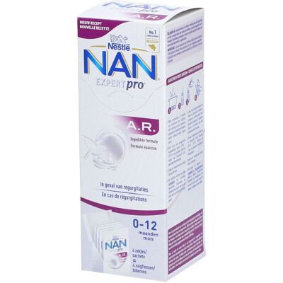 Nestlé NAN Expertpro A.R. 0-12 mois 4x26 g Sachet(S) - Publicité Nestlé NAN Expertpro A.R. 0-12 mois 4x26 g Sachet(S) - Publicité