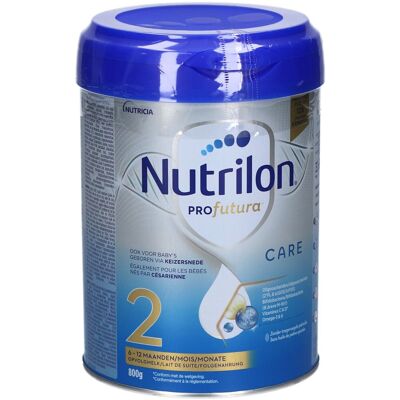 Nutrilon Profutura CARE 2 Composition unique césarienne Lait Bébé 6 à 12 mois Lait en Poudre pour Biberon Boîte 800g 800 g Poudre - Publicité Nutrilon Profutura CARE 2 Composition unique césarienne Lait Bébé 6 à 12 mois Lait en Poudre pour Biberon Boîte 800g 800 g Poudre - Publicité