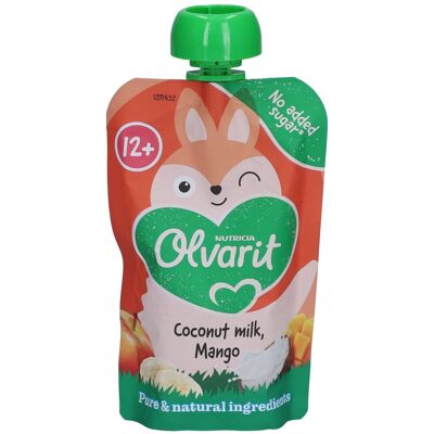 Olvarit Gourde Fruits Bébé Dès 12 Mois Smoothie Mangue Coco 100 g Aliment - Publicité Olvarit Gourde Fruits Bébé Dès 12 Mois Smoothie Mangue Coco 100 g Aliment - Publicité