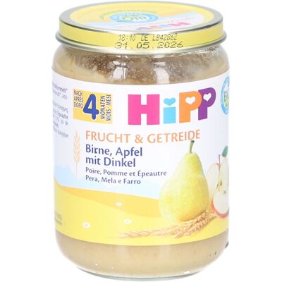 cm_main_brand_1719 HiPP – Purée bio poire pomme avec épeautre dès 4 mois 190 g Aliment - Publicité cm_main_brand_1719 HiPP – Purée bio poire pomme avec épeautre dès 4 mois 190 g Aliment - Publicité