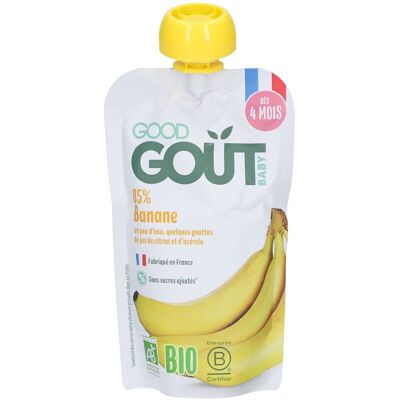 Good Goût Bananes 120 g Purée - Publicité Good Goût Bananes 120 g Purée - Publicité