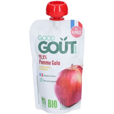Good Goût Pomme Gala 120 g Purée - Publicité Good Goût Pomme Gala 120 g Purée - Publicité
