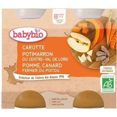 Babybio Petits Pots Bio Légumes & Canard - Aliment pour bébé - Publicité Babybio Petits Pots Bio Légumes & Canard - Aliment pour bébé - Publicité